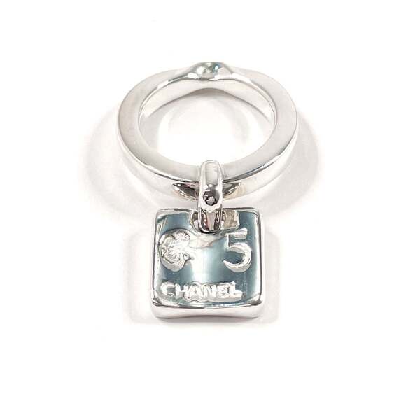 CHANEL Authentic Silver Love Ring